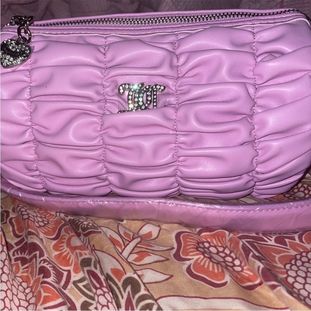 Pink Ruched juicy couture barrel Bag
